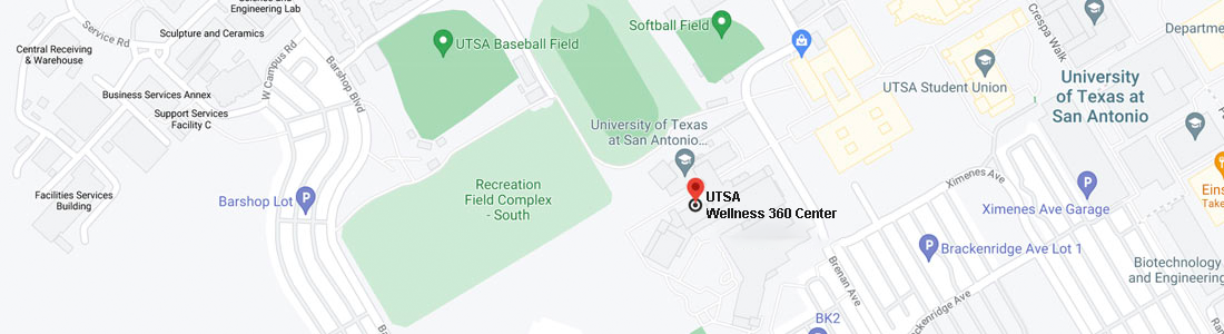 UTSA Wellness Center Map